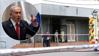 Benjamin Netanyahu and Synagogue