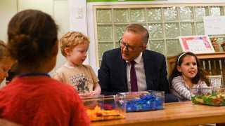 Anthony Albanese childcare children
