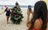 Christmas Bondi beach
