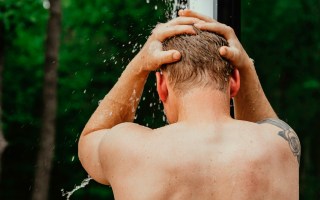 shower morning night