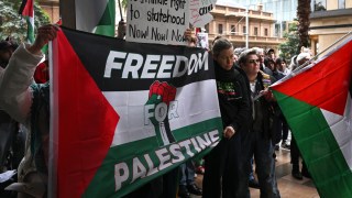 gaza protest harbour bridge