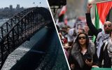 harbour bridge Palestinine protest