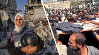 Journalist gaza strike