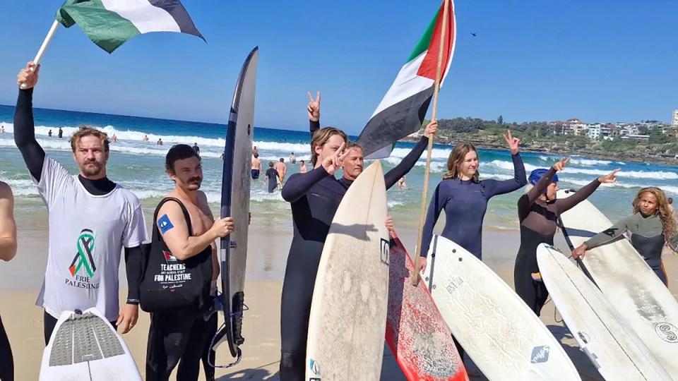 bondi gaza protest